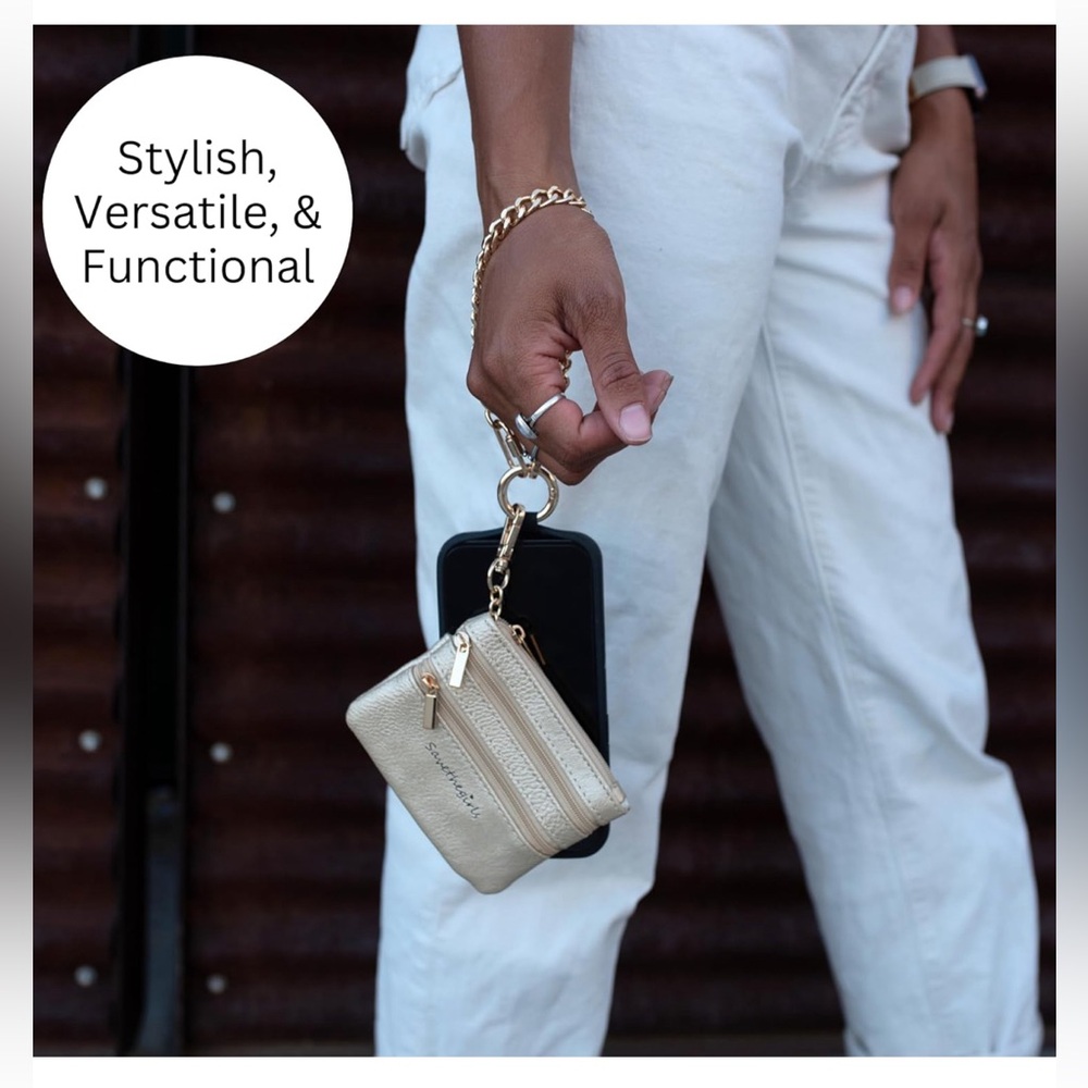 Gold Phone Chain-Crossbody or Wristlet